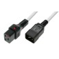 MicroConnect Powercord C19 IEC Lock - C20